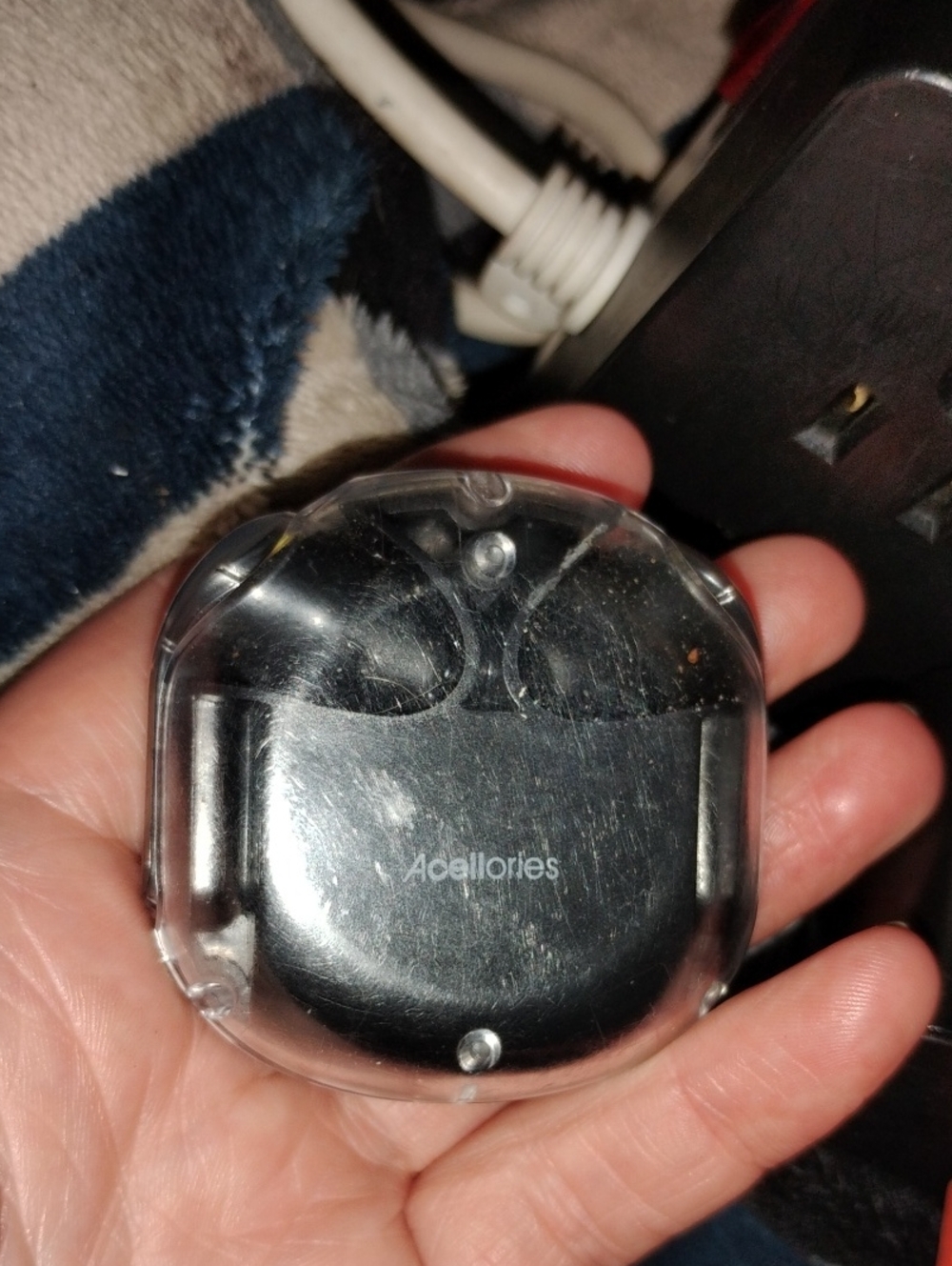 Acellories Black Compact Earbud Case with Clear Cover